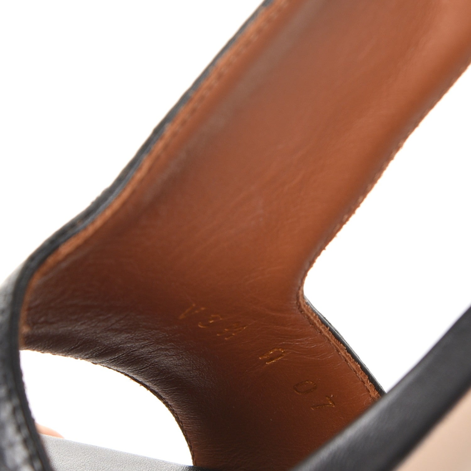 Valentino Garavani Grained Calfskin Rockstud Ankle Strap 5/105mm Sandals 37.5 Black 10 of 11