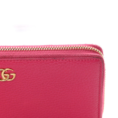 Gucci Dollar Calfskin GG Marmont Zip Around Wallet Box Pink 12 of 13