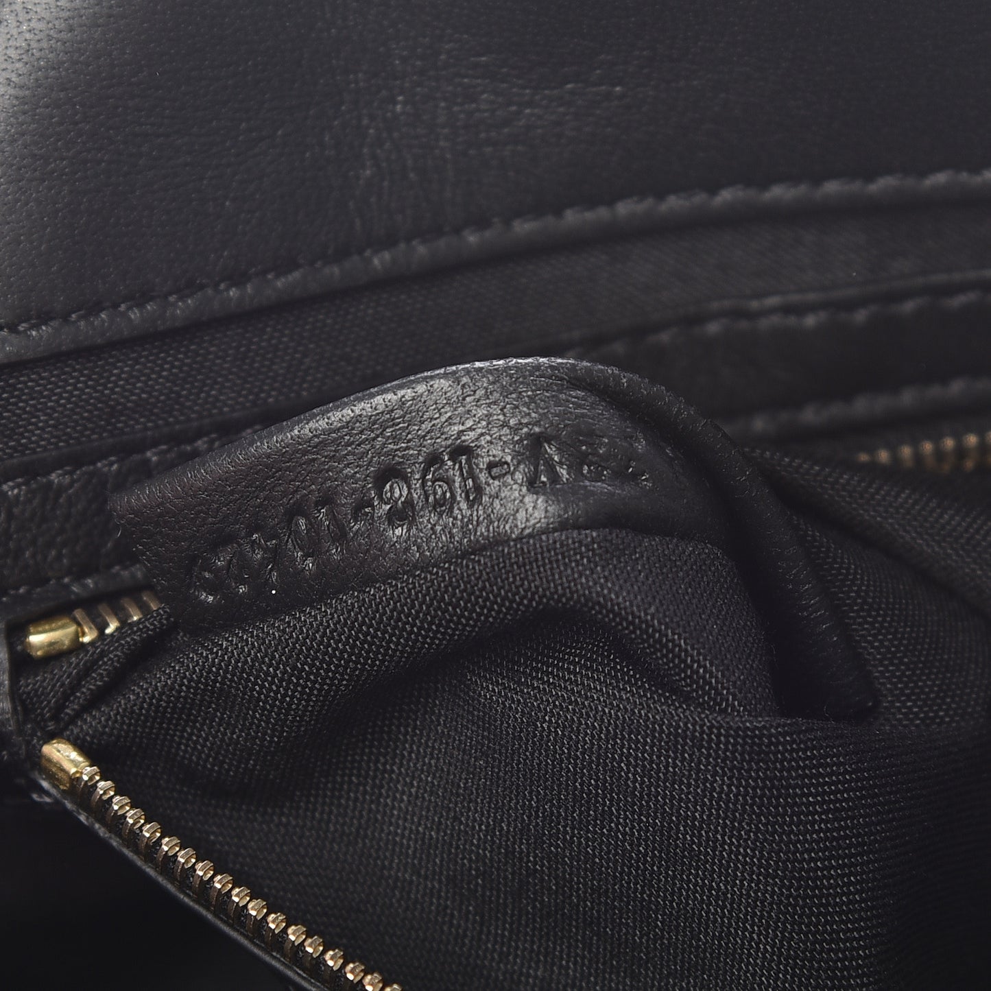 Nappa FF 1974 Embossed Baguette Black
