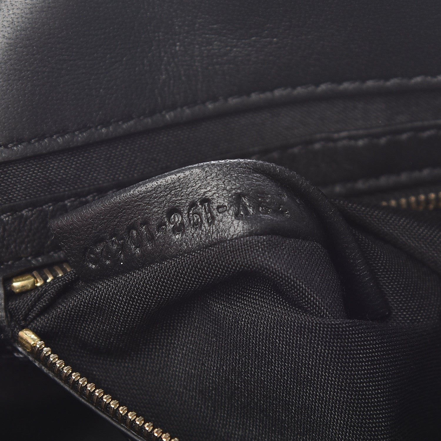 Fendi Nappa FF 1974 Embossed Baguette Black 10 of 11