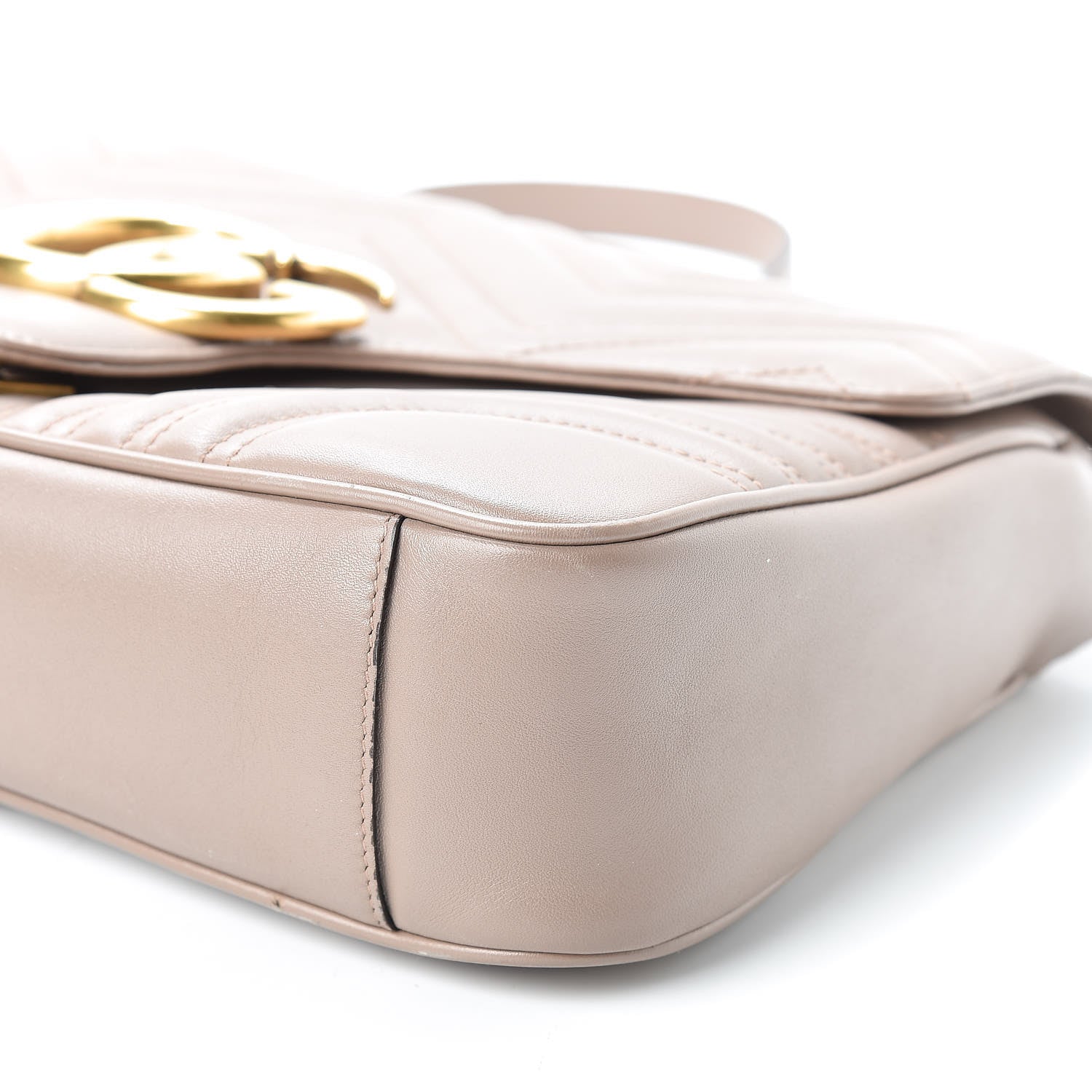Gucci Calfskin Matelasse Medium GG Marmont Shoulder Bag Porcelain Rose 9 of 9