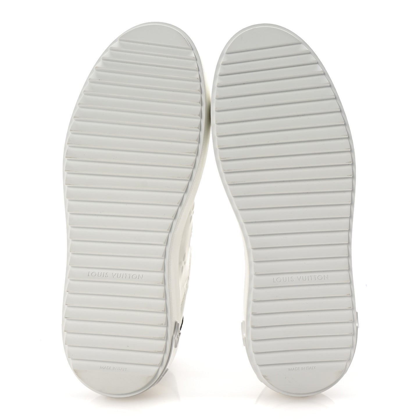 Lambskin Embossed Monogram Time Out Sneakers 38 White