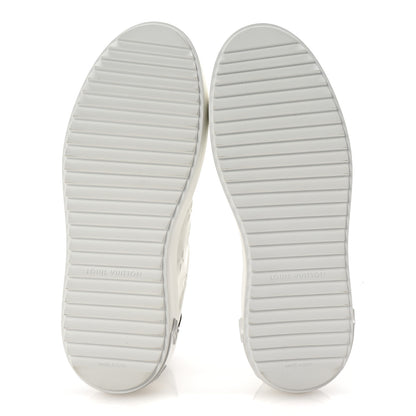 Louis Vuitton Lambskin Embossed Monogram Time Out Sneakers 38 White 6 of 10