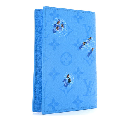 Louis Vuitton Monogram Sports Passport Cover Pool Blue 3 of 7
