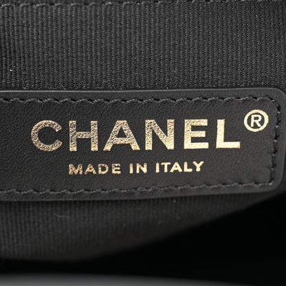 Chanel Calfskin Stitched Hobo Black 6 of 10