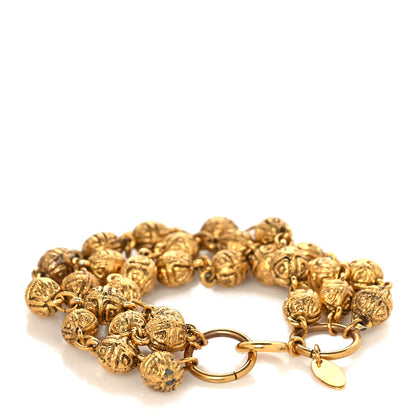 Chanel Metal Beaded Multistrand Bracelet Gold 3 of 5