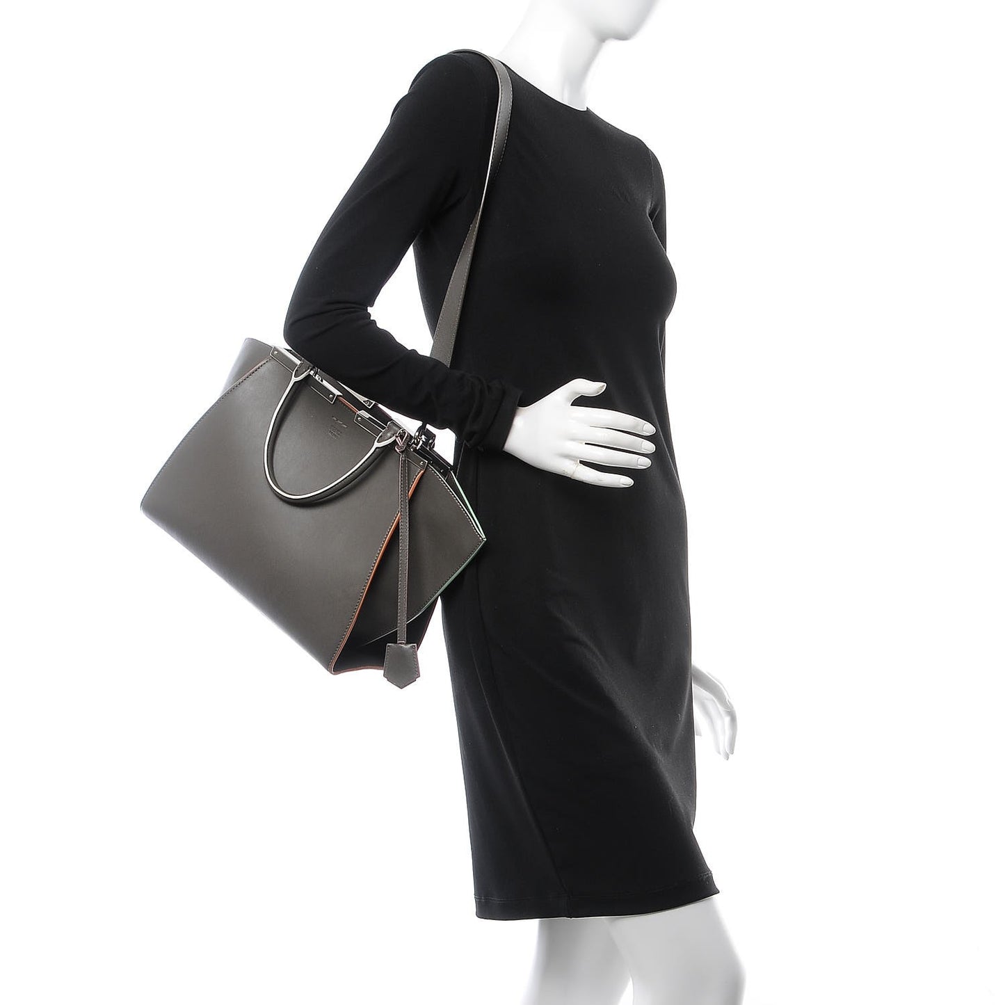 Vitello Dolce Century Petite 3Jours Tote Carbone
