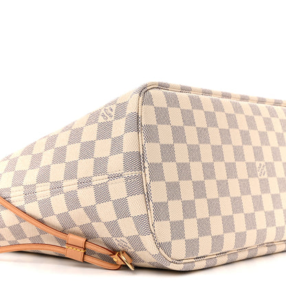Louis Vuitton Damier Azur Neo Neverfull MM Rose Ballerine 8 of 13