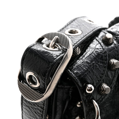 Balenciaga Agneau Arena XS Piercing Le Cagole Flap Bag Black 9 of 11