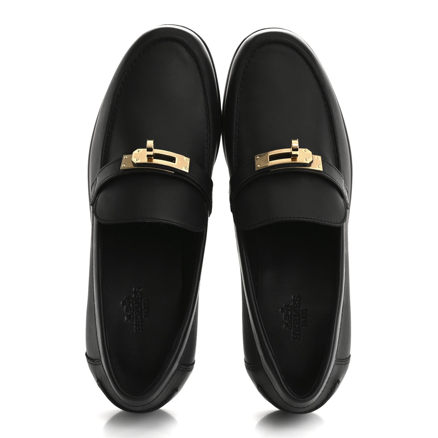 Calfskin Womens Destin Loafer 38 Black