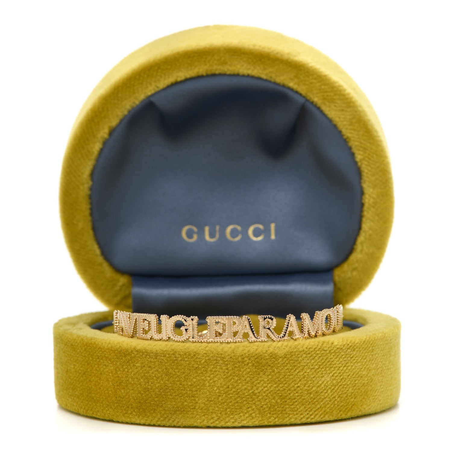 Gucci 18K Yellow Gold L'Aveugle Par Amour Bracelet 7 of 7
