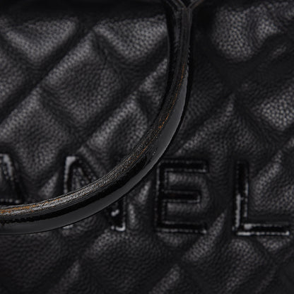 Chanel Caviar Patent Quilted Large Bowler Black 15 of 15