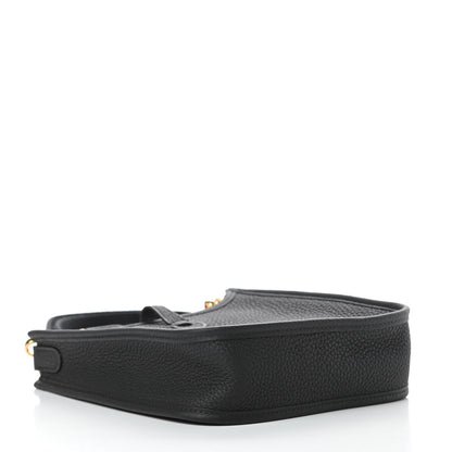 Hermes Taurillon Clemence Evelyne TPM Black 4 of 11