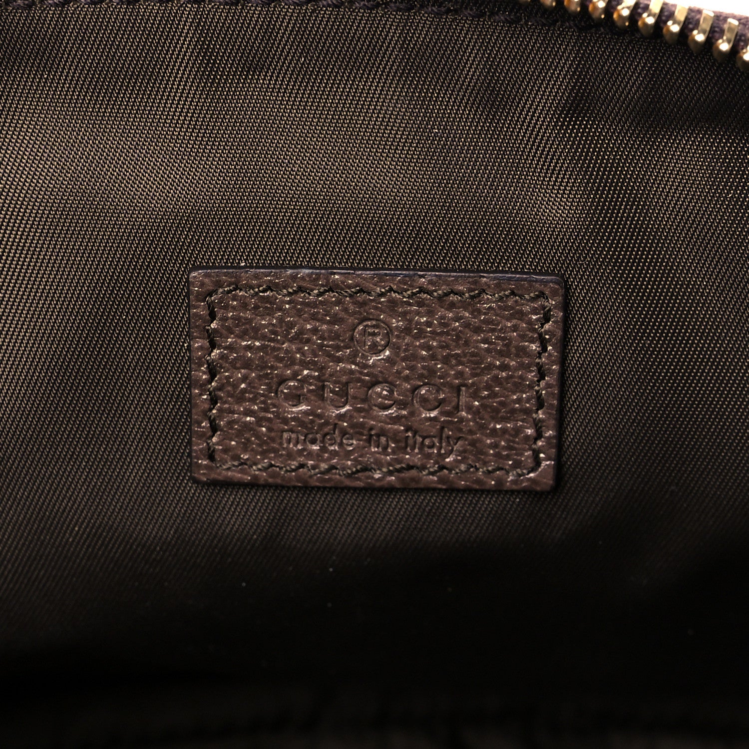Gucci GG Supreme Monogram Textured Calfskin Web Large Ophidia Cosmetic Case Beige Ebony New Acero 5 of 9