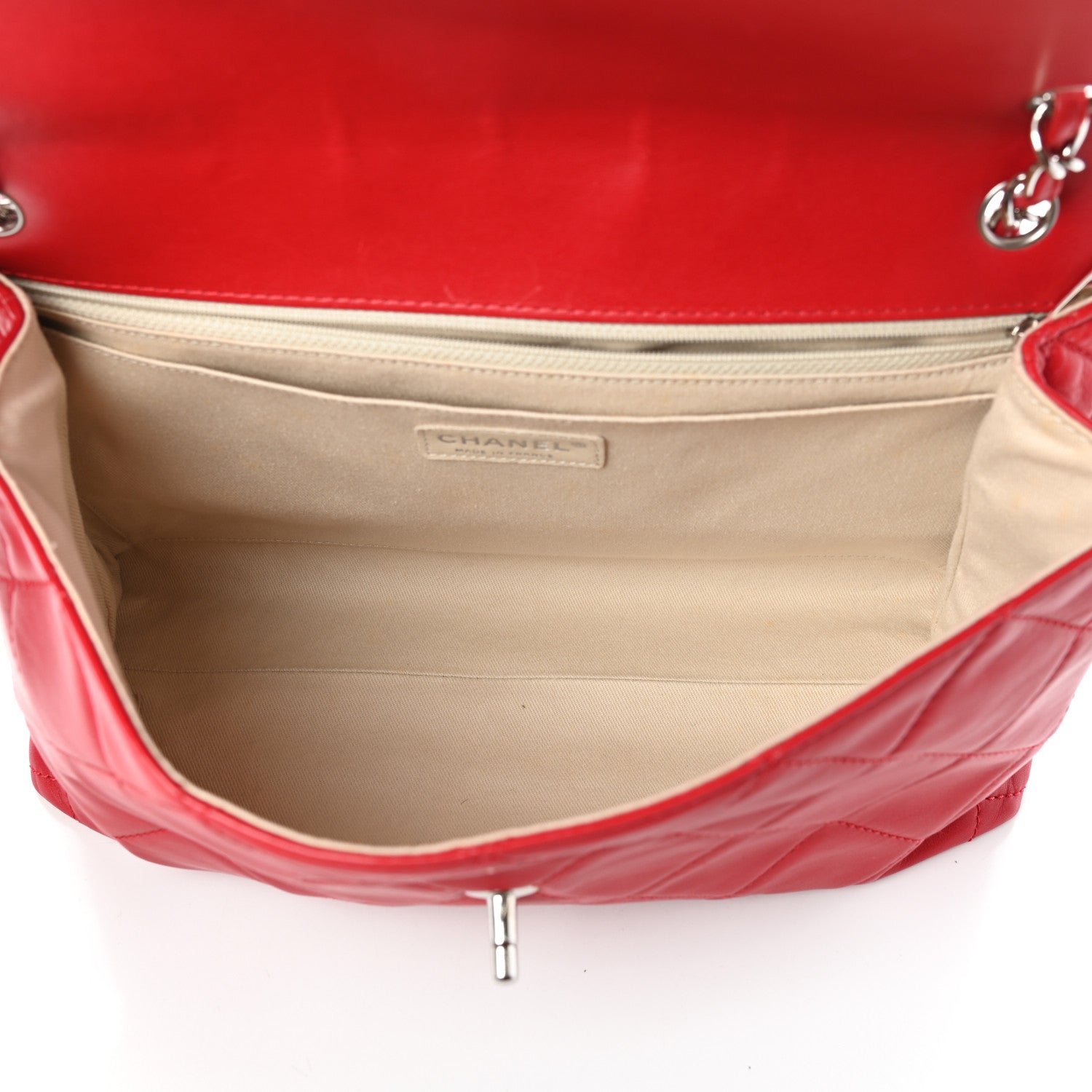 Chanel Calfskin Quilted In the Business Flap Bag Red 5 of 10