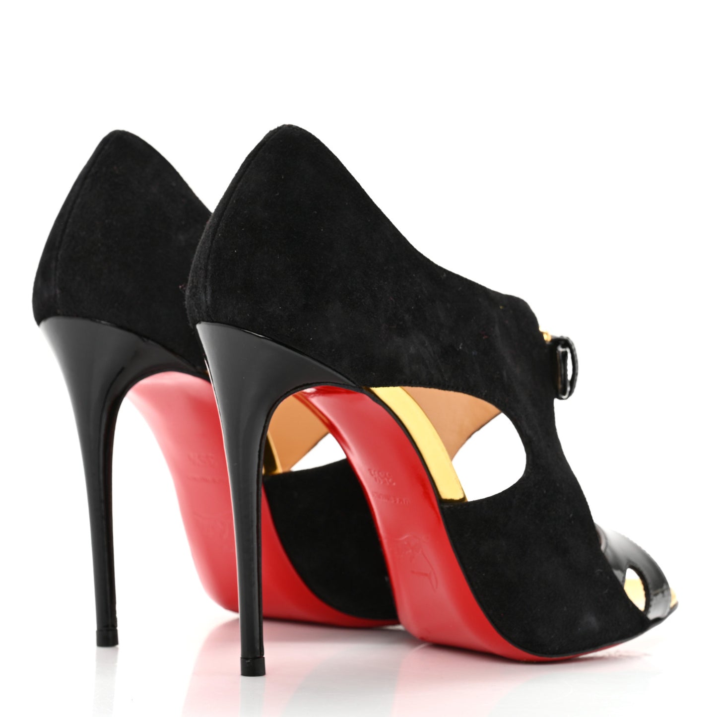 Patent Suede Calfskin Bolidaminette 100 Pumps 35.5 Black