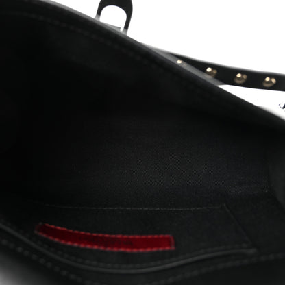 Valentino Garavani Vitello Monochrome Medium Rockstud Flip Lock Crossbody Bag Black 5 of 9