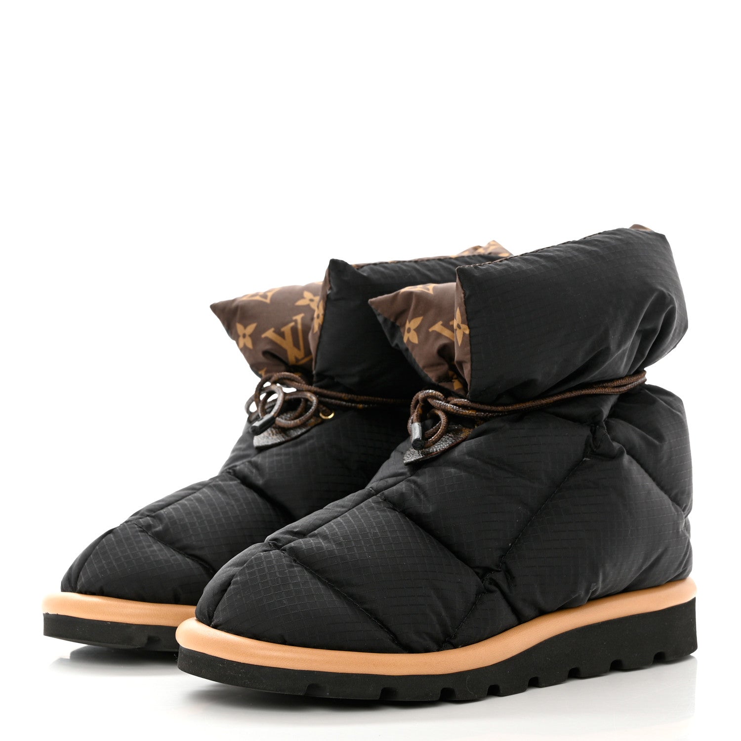Louis Vuitton Nylon Monogram Pillow Comfort Ankle Boot 36 Black 3 of 9