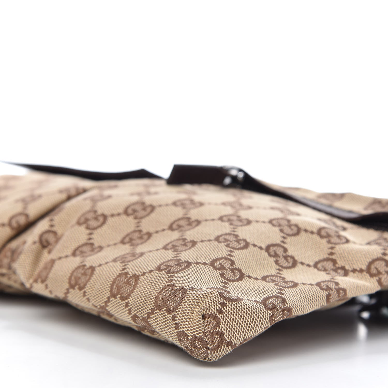 Gucci GG Monogram Double Pocket Belt Bag Dark Brown 7 of 10