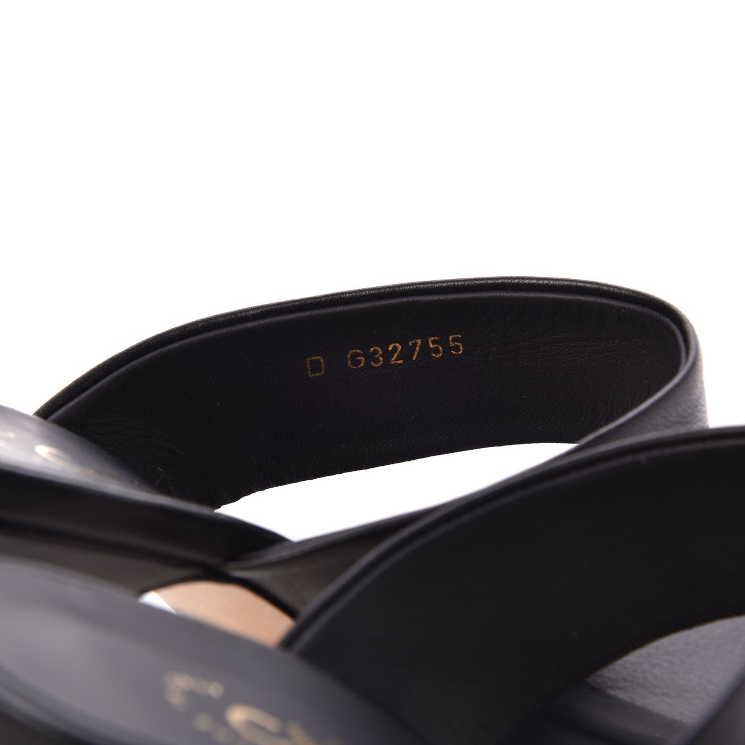 Chanel Lambskin Open Toe Pearl Sandal Heels 39.5 Black 6 of 10