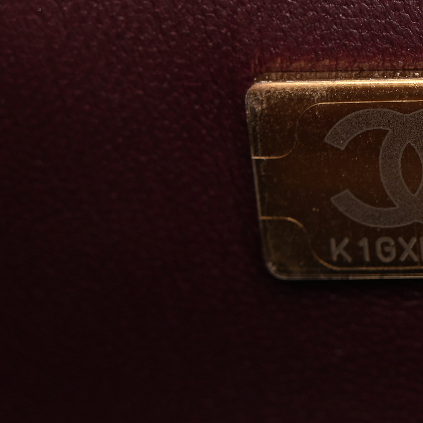 Lambskin Quilted Mini Rectangular Flap Burgundy