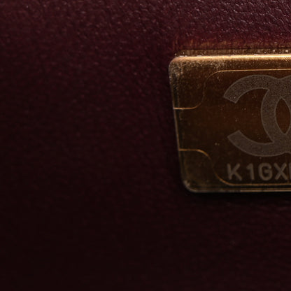 Chanel Lambskin Quilted Mini Rectangular Flap Burgundy 7 of 11