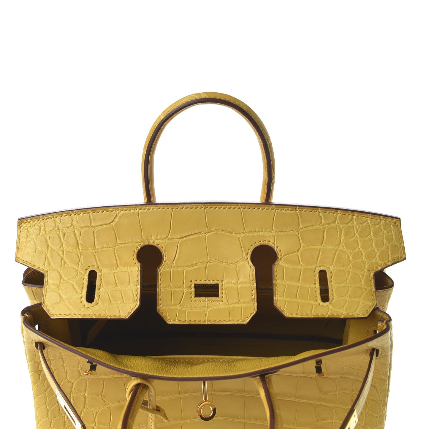 Matte Alligator Birkin 25 Jaune Ambre