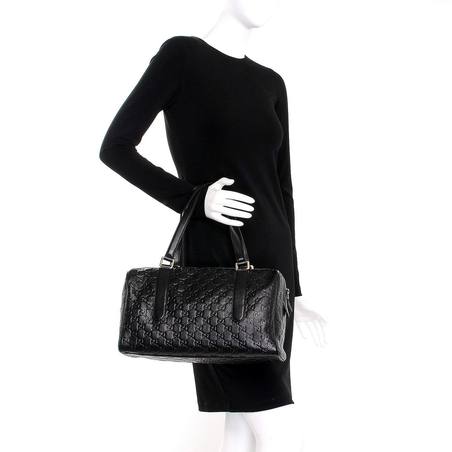 Gucci Guccissima Boston Black 2 of 7