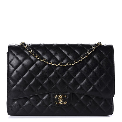 Chanel Caviar Quilted Maxi Double Flap Black 1 of 12
