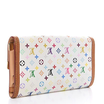 Louis Vuitton Monogram Multicolor Porte Tresor International Wallet White 2 of 12