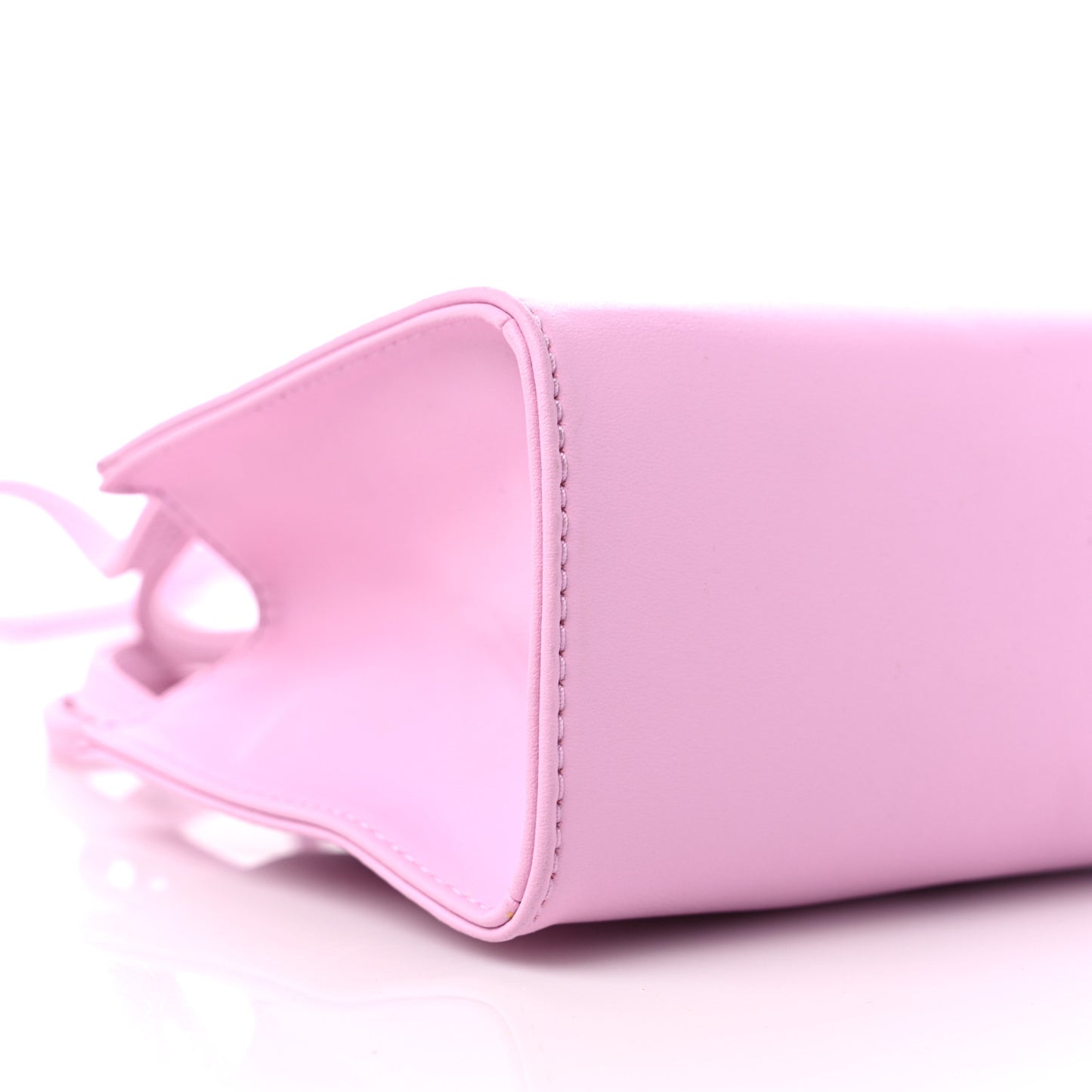 Vegan Leather Small Shopping Bag Bubblegum