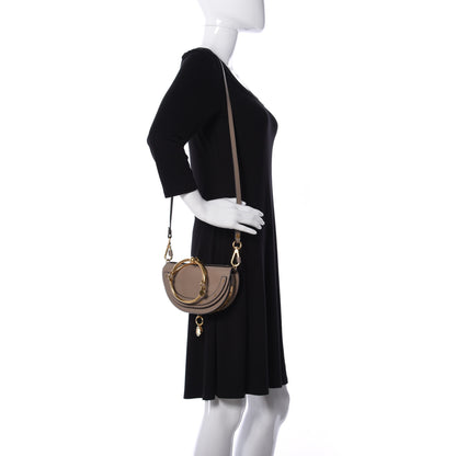 Chloe Calfskin Small Nile Bracelet Minaudiere Bag Motty Grey 2 of 9
