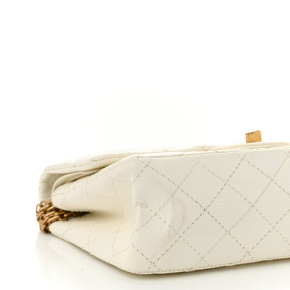 Chanel Aged Calfskin Quilted 2.55 Reissue 225 Flap White 9 of 11