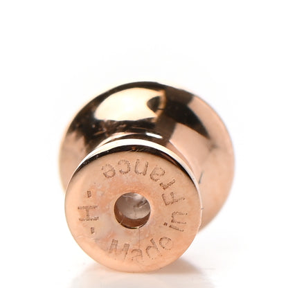 Hermes Rose Gold Lacquered Mini Pop H Earrings White 5 of 8