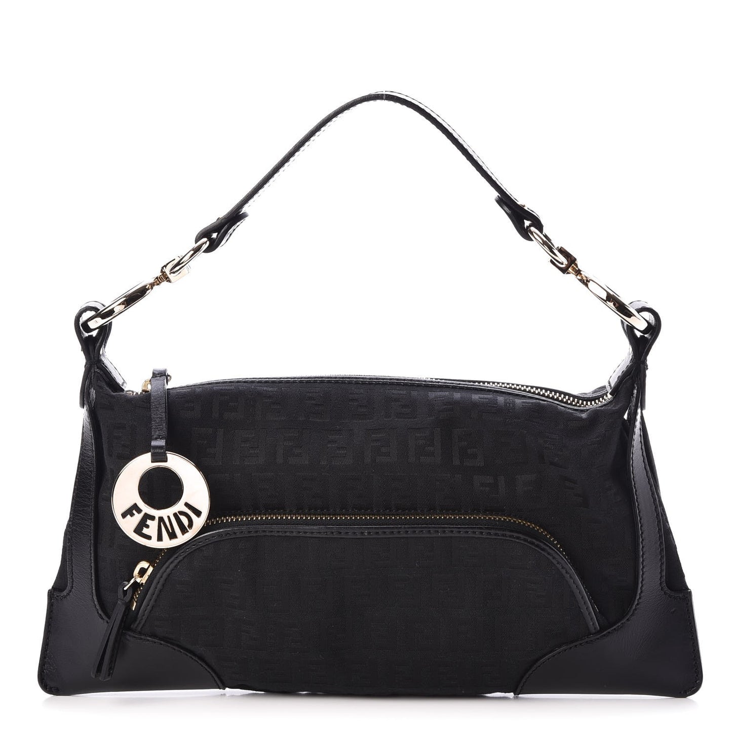Zucchino Cuoio Small Chef Pocket Shoulder Bag Black