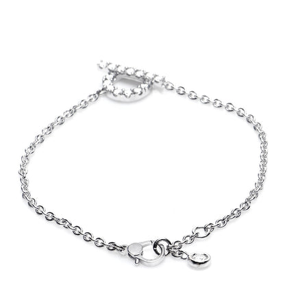 Hermes 18K White Gold Diamond Finesse Bracelet SH 3 of 7