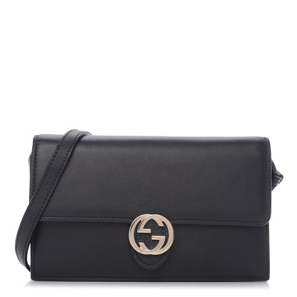 Gucci Calfskin Icon Wallet Black 1 of 8
