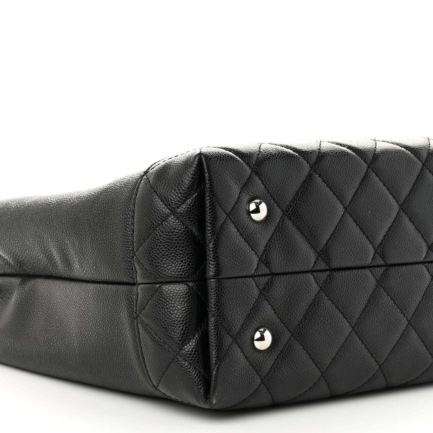 Caviar Large Soft CC Top Handle Tote Black