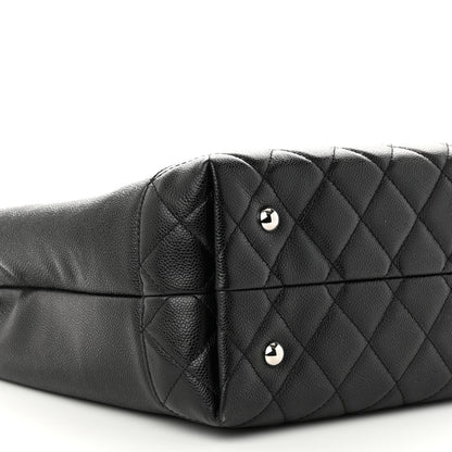 Chanel Caviar Large Soft CC Top Handle Tote Black 9 of 11