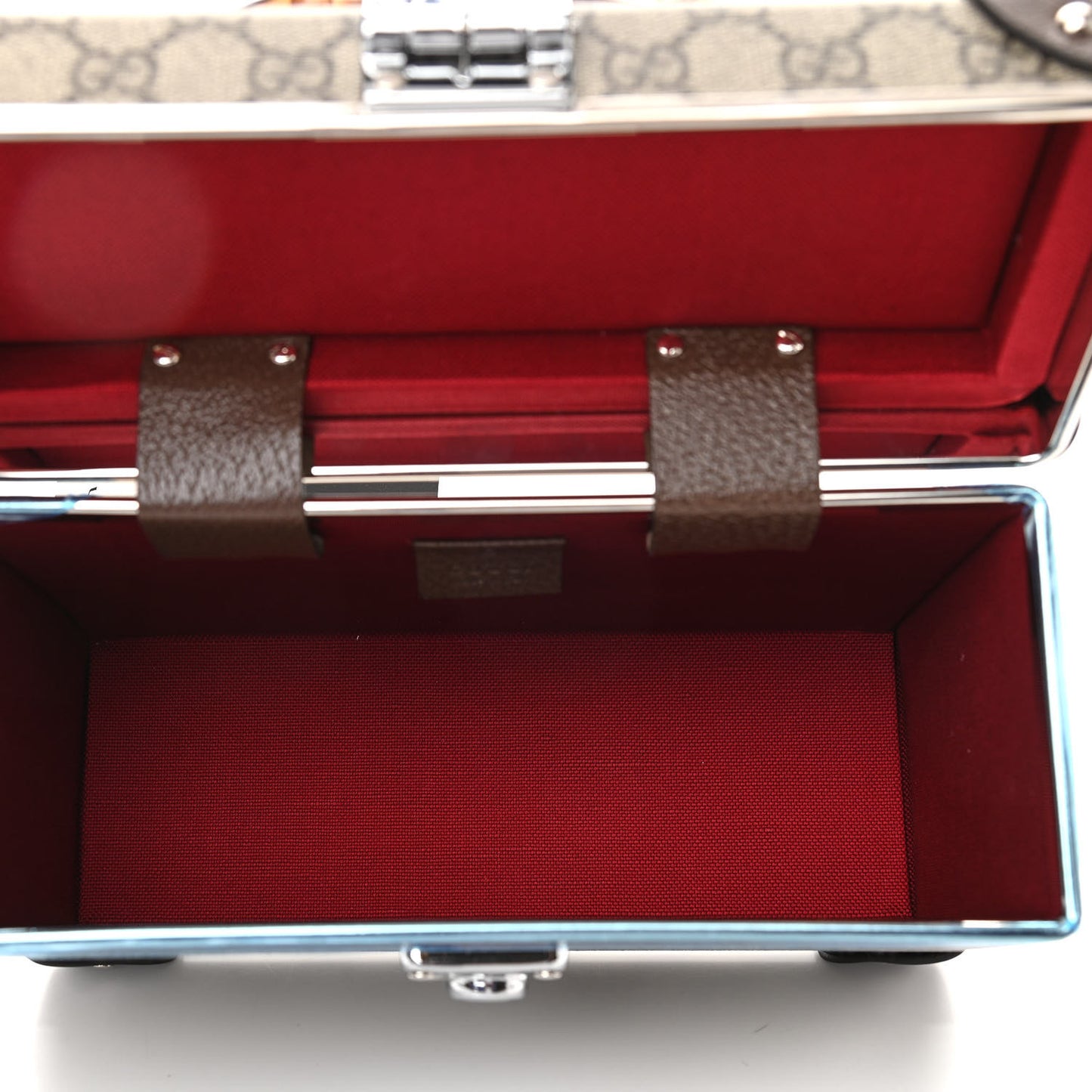 GG Supreme Monogram Globe-Trotter Beauty Case Brown