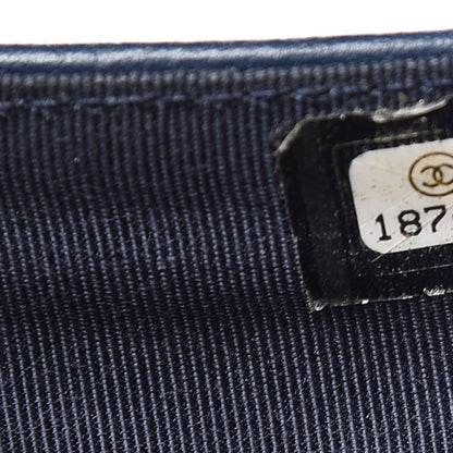 Chanel Patent Calfskin Quilted Large Flap Wallet Blue 8 of 14