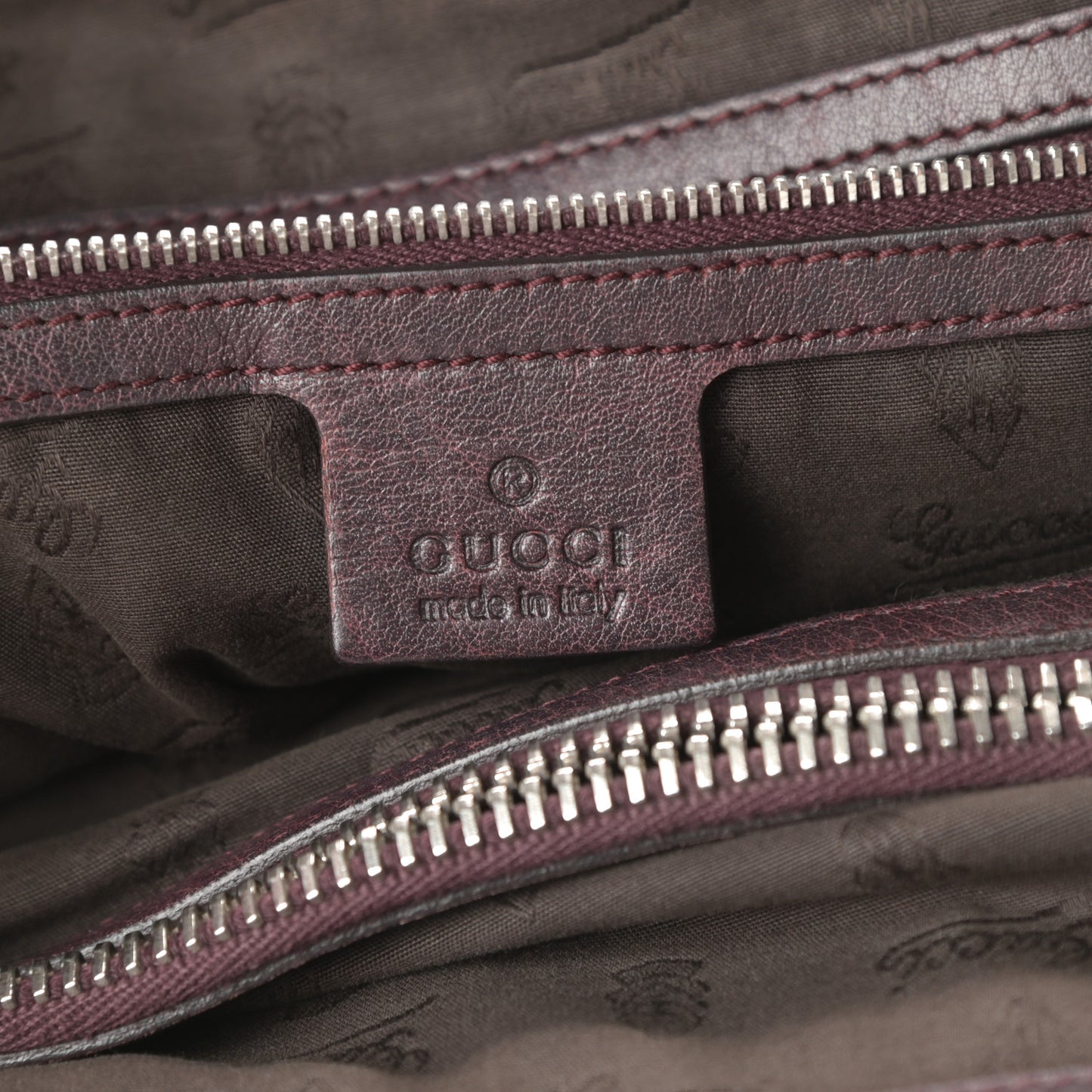 Monogram Medium Bamboo Bar Tote Brown