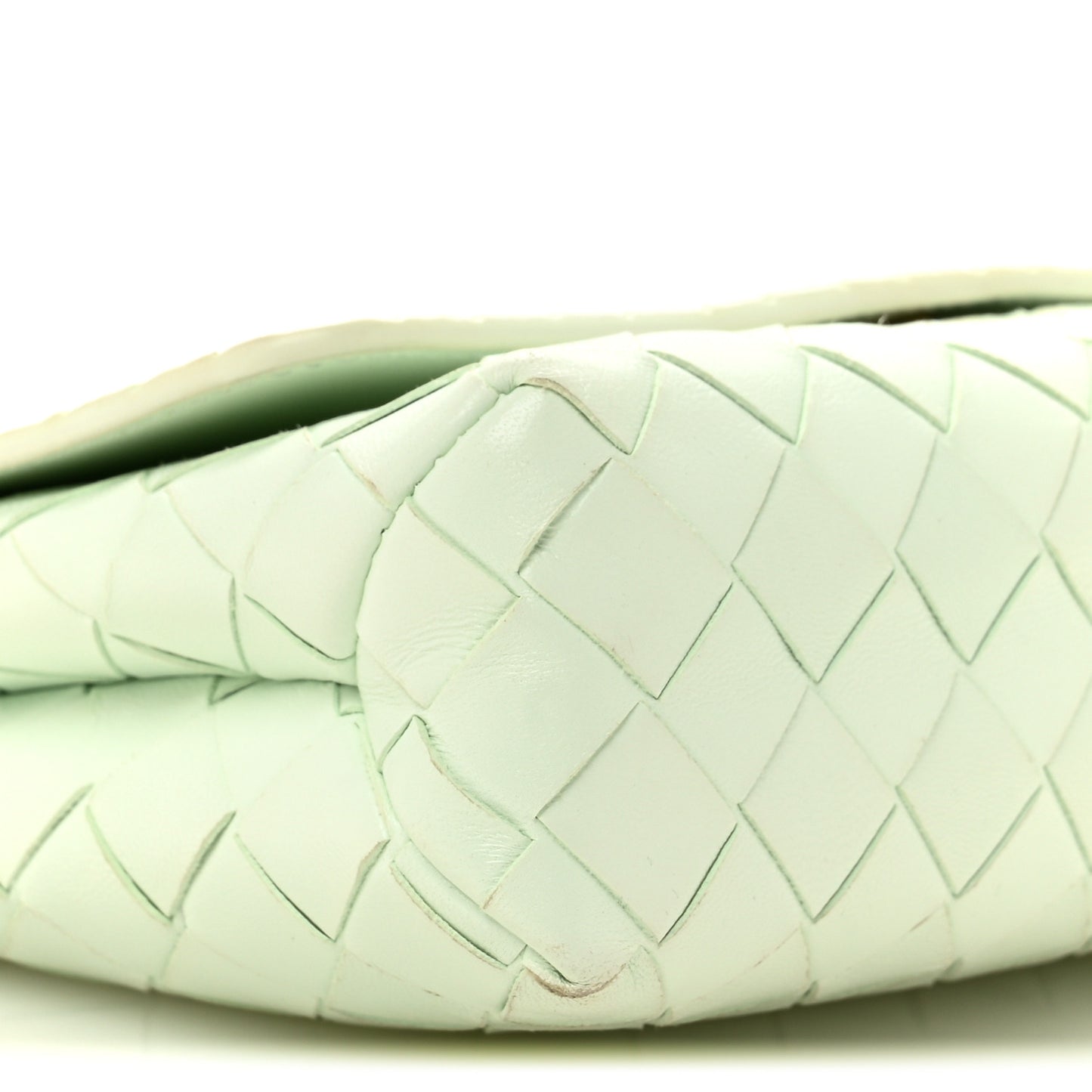 Nappa Intrecciato Mini Crossbody Bag Glacier