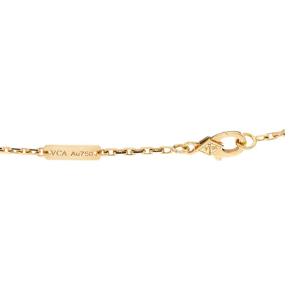 Van Cleef & Arpels 18K Yellow Gold Black Onyx Magic Alhambra Pendant Necklace 5 of 6