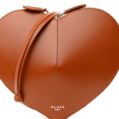Alaia Lux Calfskin Le Coeur Bag Cognac 7 of 11