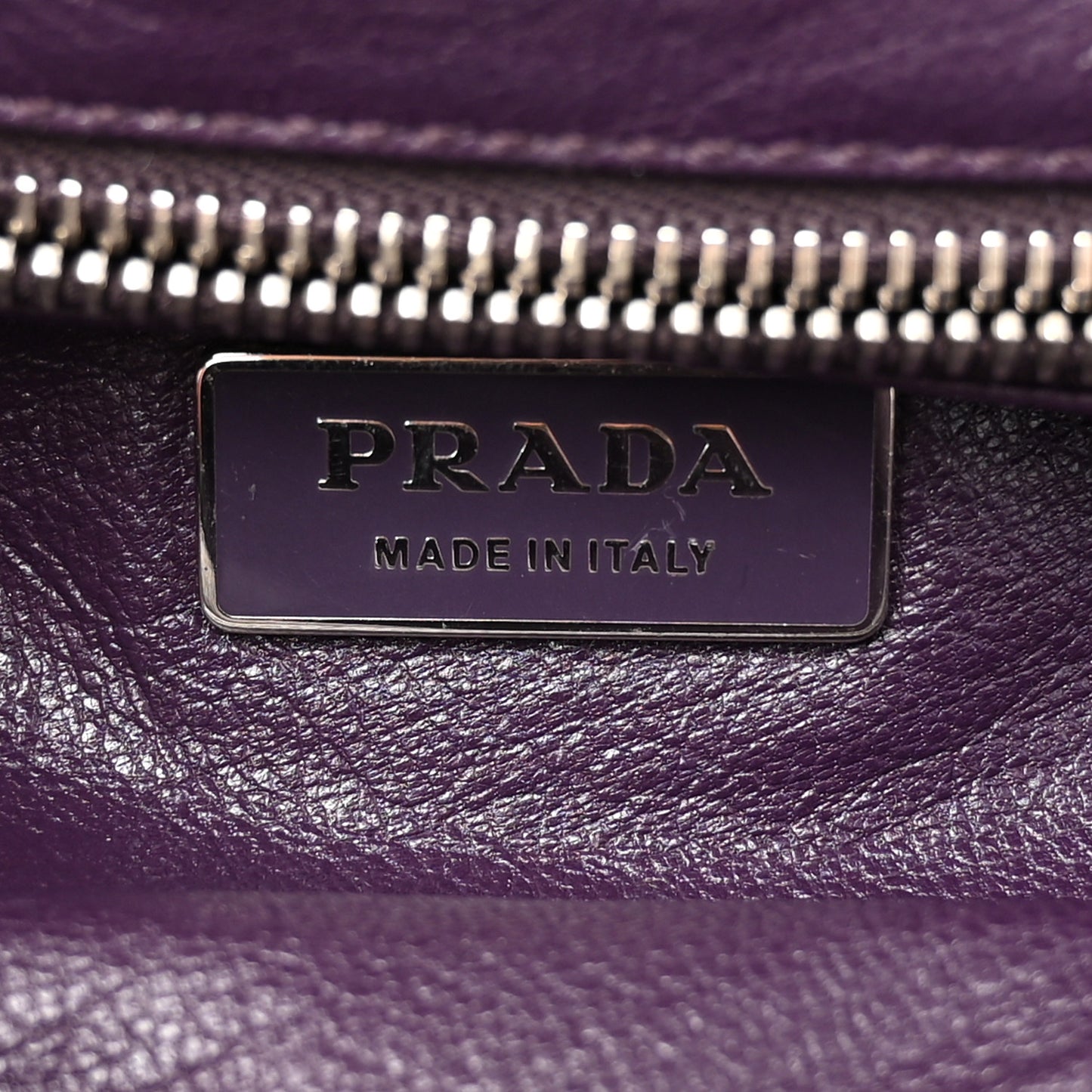 Nylon Lizard Frame Clutch Bag Ombre Purple