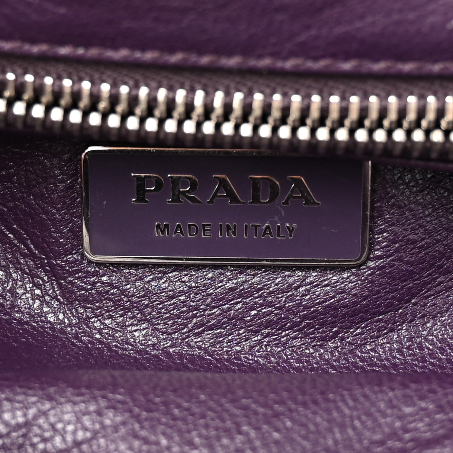 Prada Nylon Lizard Frame Clutch Bag Ombre Purple 6 of 10