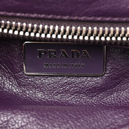 Prada Nylon Lizard Frame Clutch Bag Ombre Purple 6 of 10