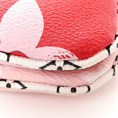 Louis Vuitton Monogram Giant Double Zip Pochette Rouge 11 of 13