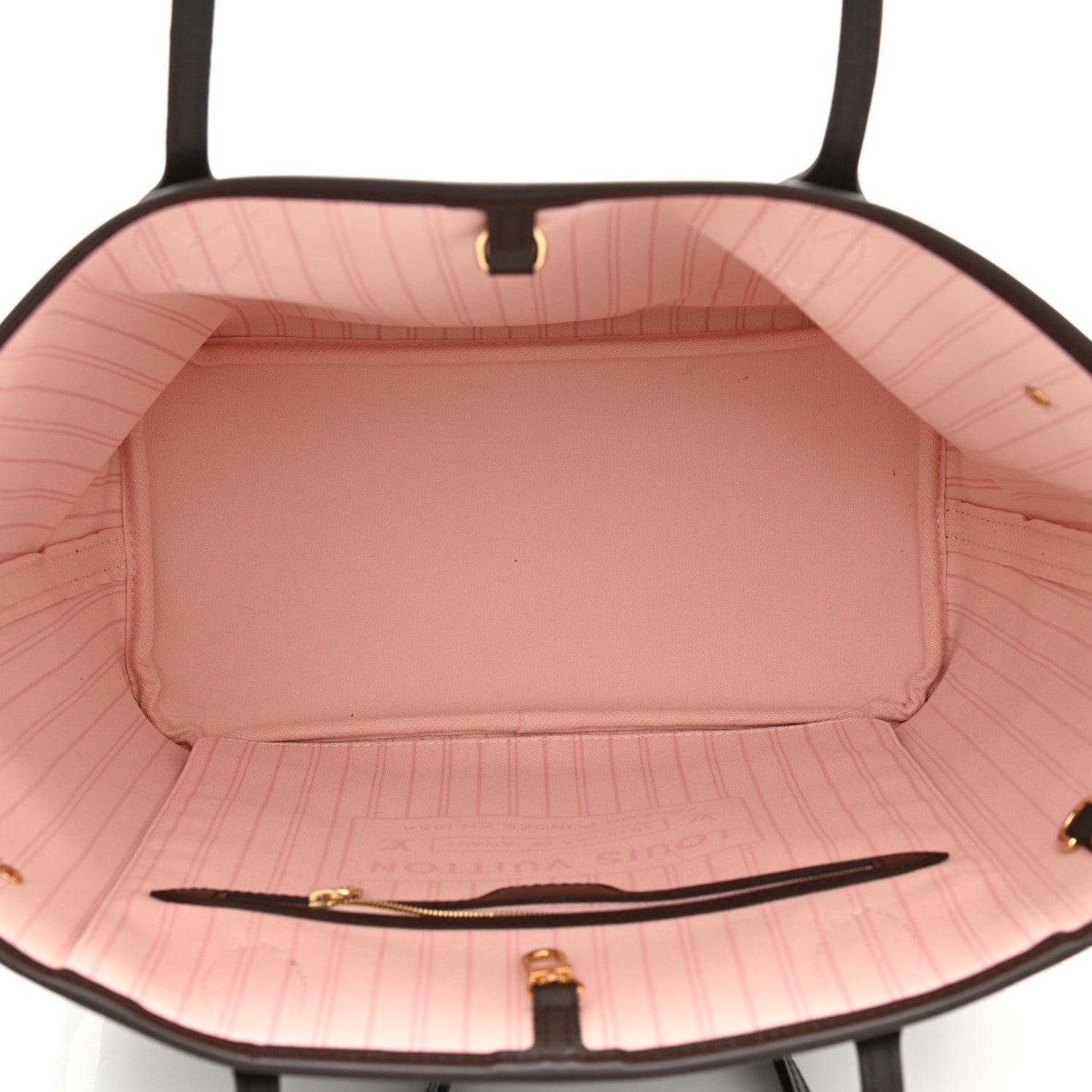 Louis Vuitton Damier Ebene Neo Neverfull MM Rose Ballerine 5 of 11